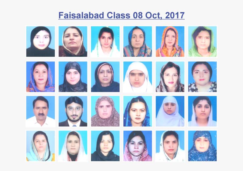 Faisalabad Class 08 Oct, 2017