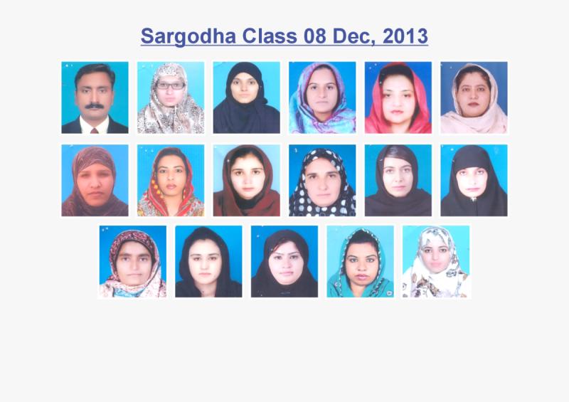 Sargodha Class December 08, 2013