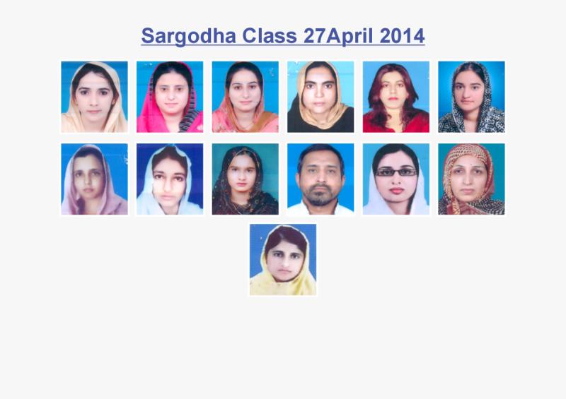 Sargodha Class April 27, 2014