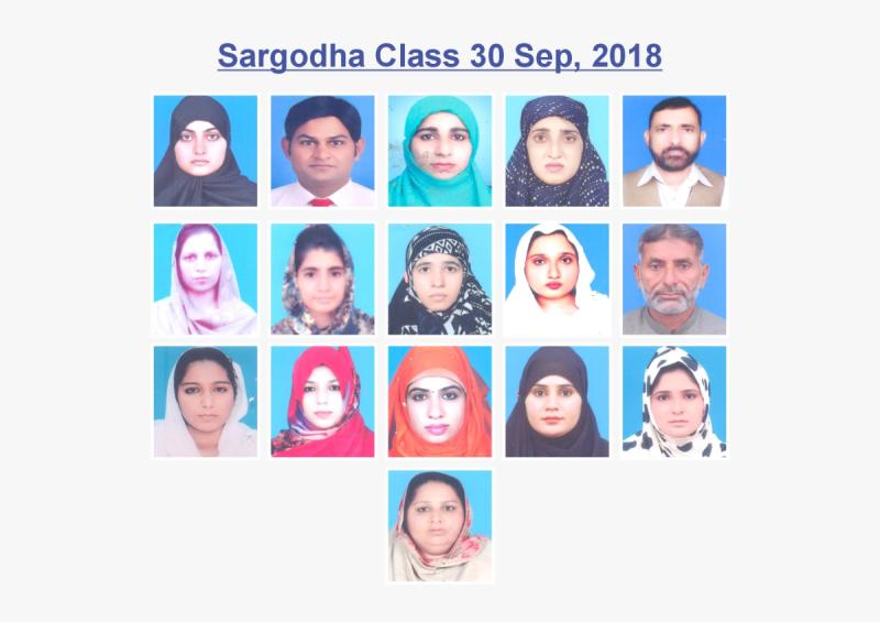 Sargodha Class September 30, 2018