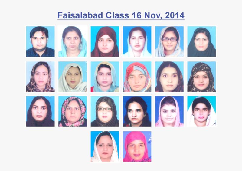 Faisalabad Class 16 Nov, 2014